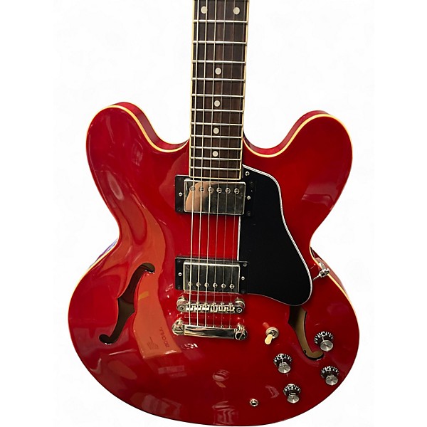 Used Epiphone ES335 Candy Apple Red Hollow Body Electric Guitar