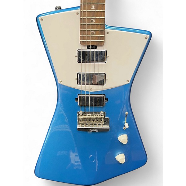 Used Sterling by Music Man Saint Vincent Metallic Blue Solid Body Electric Guitar