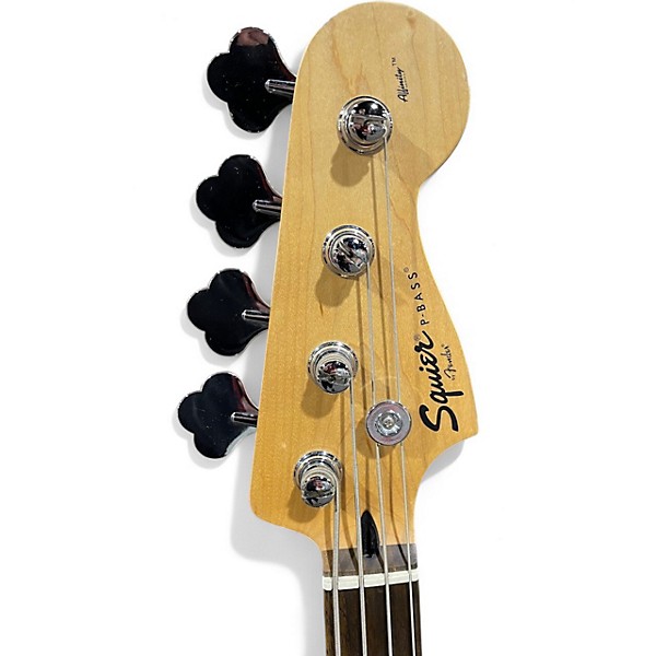 Used 2007 Squier Affinity Precision Bass Black Electric Bass Guitar