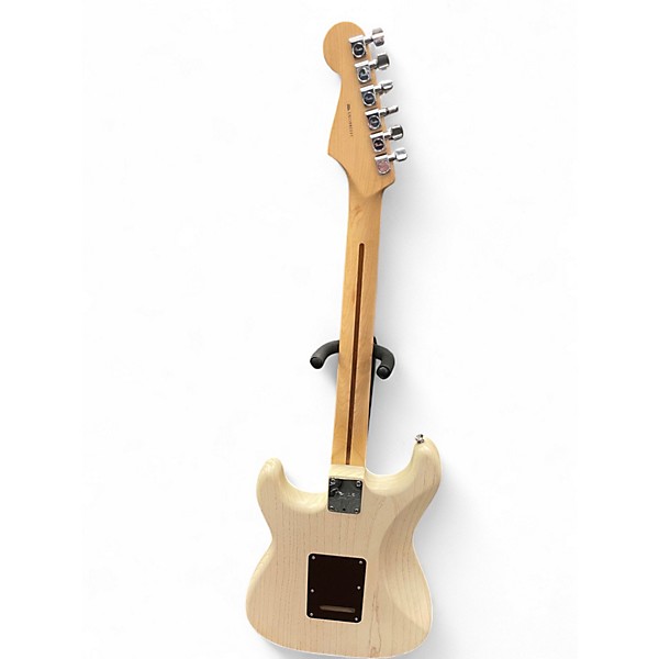 Used 2011 Fender FSR American Stratocaster Rustic Ash Trans White Solid Body Electric Guitar