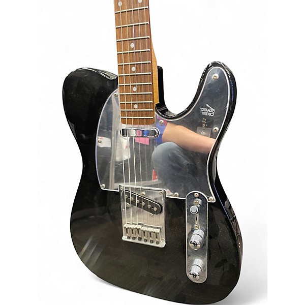 Used Squier Standard Telecaster Special Edition Black Solid Body Electric Guitar