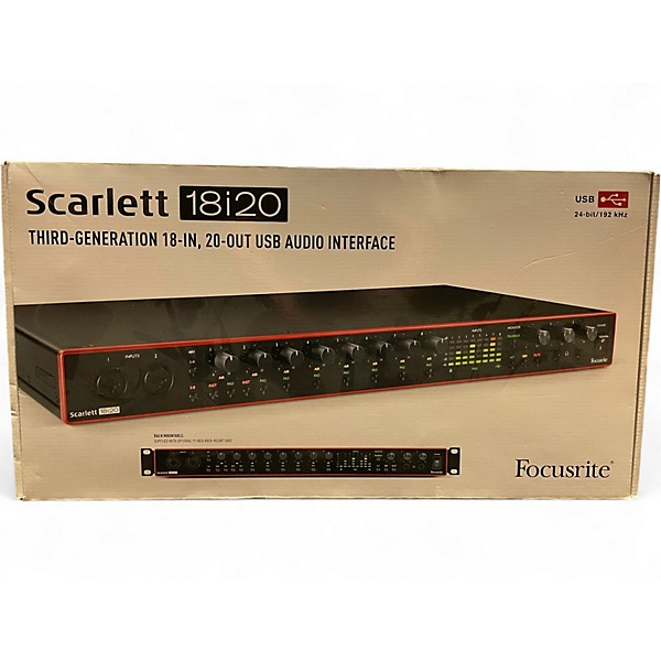 Used Focusrite Scarlett 18i20 Gen 3 Audio Interface