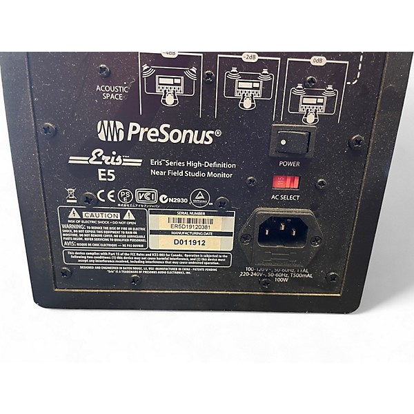 Used PreSonus Eris E5 Piar Powered Monitor