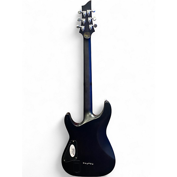 Used Schecter Guitar Research C1 Platinum Trans Black Solid Body Electric Guitar