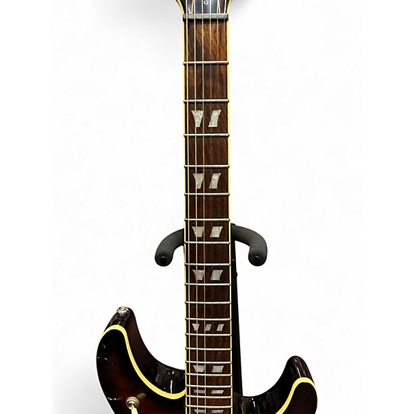 Used Schecter Guitar Research C1 E/A Trans Brown Hollow Body Electric Guitar