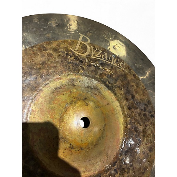 Used MEINL 14in BYZANCE DUAL HIHAT PAIR Cymbal