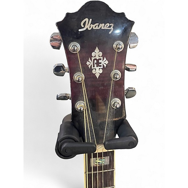 Used Ibanez AEF30ETVS Trans Purple Acoustic Electric Guitar