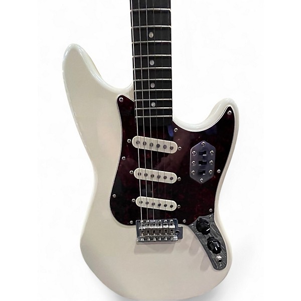 Used Squier Cyclone Olympic Pearl Solid Body Electric Guitar