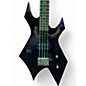 Used B.C. Rich RWBO Revenge Warlock Black and White Electric Bass Guitar