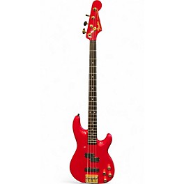 Used Fender Precision Bass Lyte Red Electric Bass Guitar