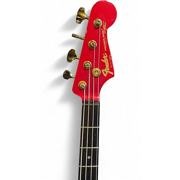 Used Fender Precision Bass Lyte Red Electric Bass Guitar