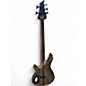 Used Schecter Guitar Research SLS Elite-5 Evil Twin Satin Black Electric Bass Guitar