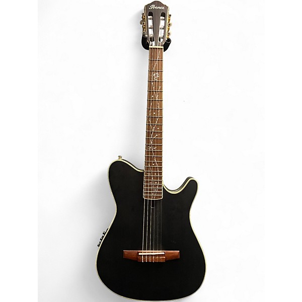 Used Ibanez TOD10NTKF Black Classical Acoustic Electric Guitar