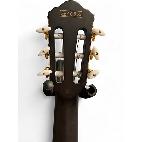 Used Ibanez TOD10NTKF Black Classical Acoustic Electric Guitar