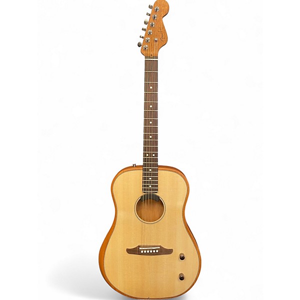 Used 2024 Fender Highway Dreadnought Natural Acoustic Electric Guitar