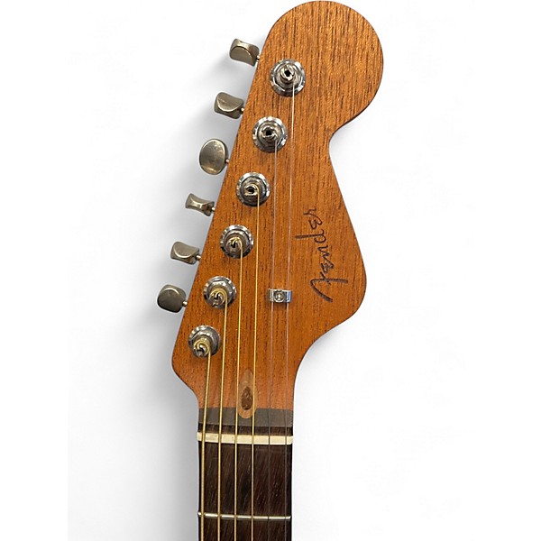 Used 2024 Fender Highway Dreadnought Natural Acoustic Electric Guitar