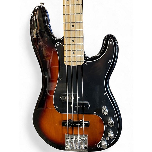 Used 2021 Fender Deluxe Active Precision Bass special 2 Tone Sunburst Electric Bass Guitar