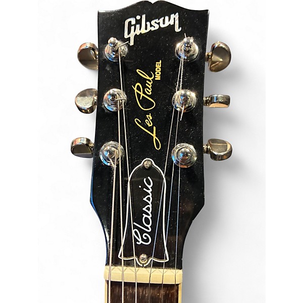 Used Gibson Les Paul Classic Black Solid Body Electric Guitar