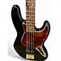 Used Squier Standard Jazz Bass Black Electric Bass Guitar
