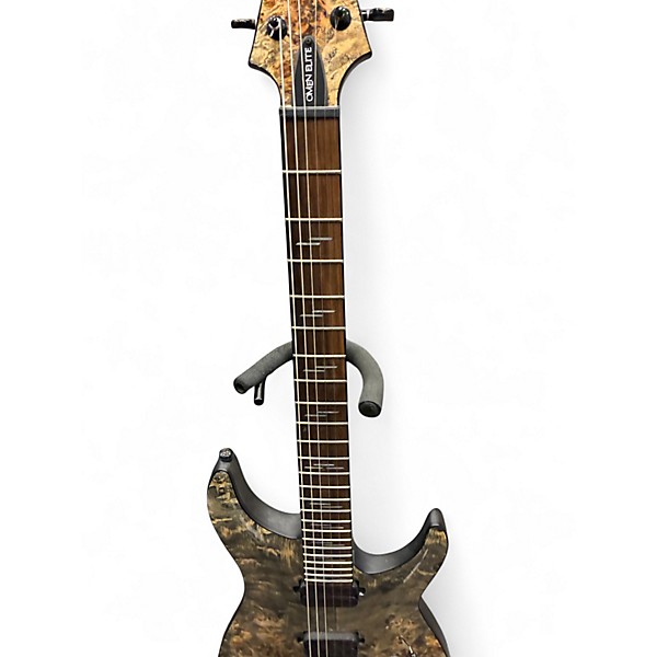 Used Schecter Guitar Research OMEN ELITE 6 Trans Charcoal Solid Body Electric Guitar