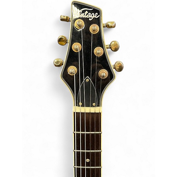 Used Vintage vrs100 Black Solid Body Electric Guitar