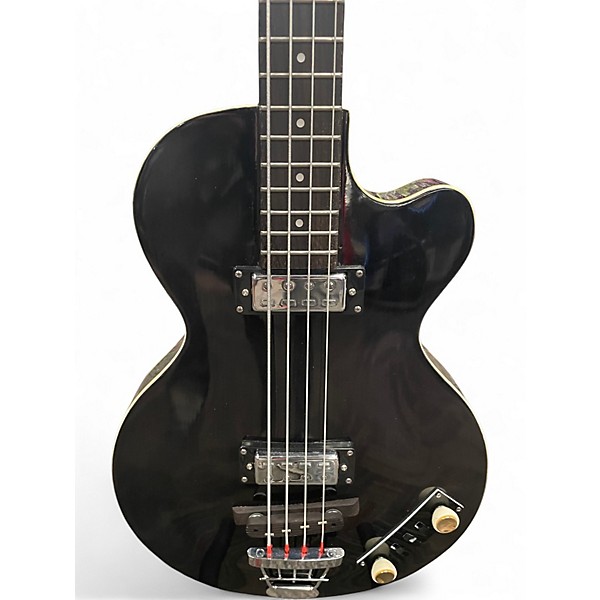 Used Hofner Ignition Series Vintage 4 String Black Electric Bass Guitar