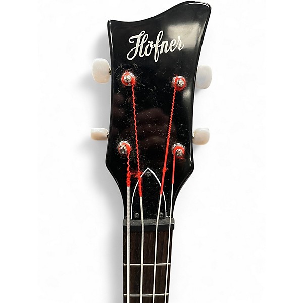 Used Hofner Ignition Series Vintage 4 String Black Electric Bass Guitar