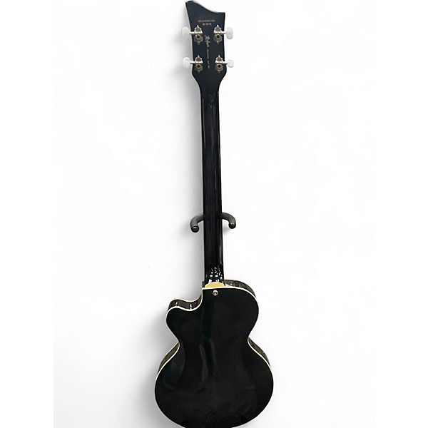 Used Hofner Ignition Series Vintage 4 String Black Electric Bass Guitar