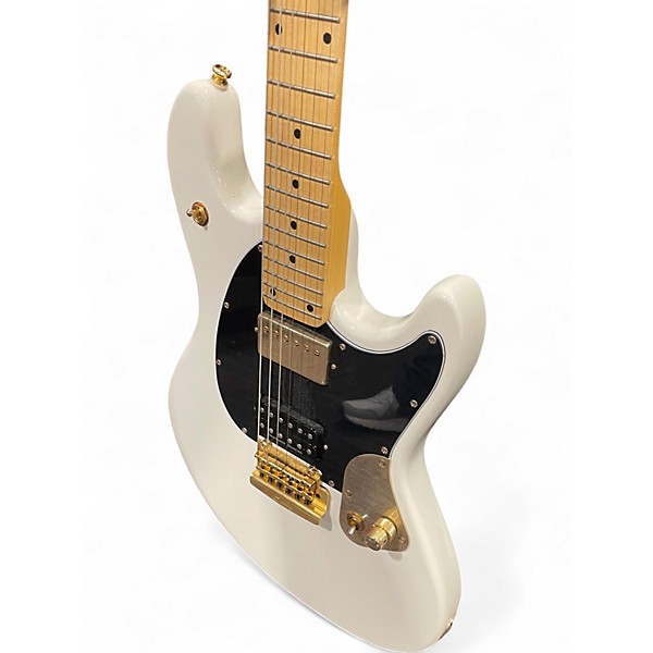 Used Sterling by Music Man JARED DINES ARIST SERIES STING RAY Olympic White Solid Body Electric Guitar