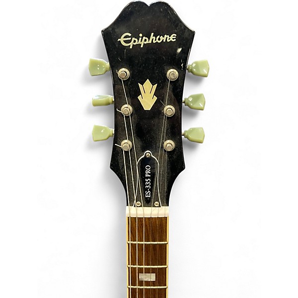 Used Epiphone ES335 Pro 2 Tone Sunburst Hollow Body Electric Guitar