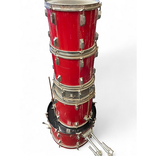 Used CB Percussion 4 Piece MX Series Red Drum Kit
