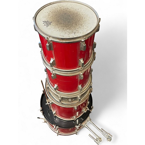 Used CB Percussion 4 Piece MX Series Red Drum Kit