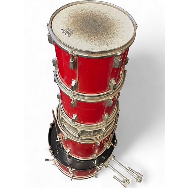 Used CB Percussion 4 Piece MX Series Red Drum Kit