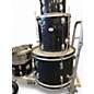 Used Rogers 5 Piece 4 PEICE Black Drum Kit