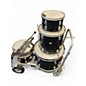 Used Rogers 5 Piece 4 PEICE Black Drum Kit