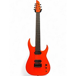 Used 2023 Schecter Guitar Research Km7 hybrid custom shop Orange Baritone Guitars