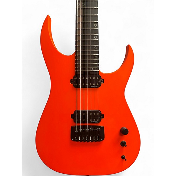 Used 2023 Schecter Guitar Research Km7 hybrid custom shop Orange Baritone Guitars