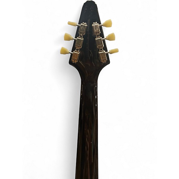 Used Epiphone FLYING V Ebony Solid Body Electric Guitar