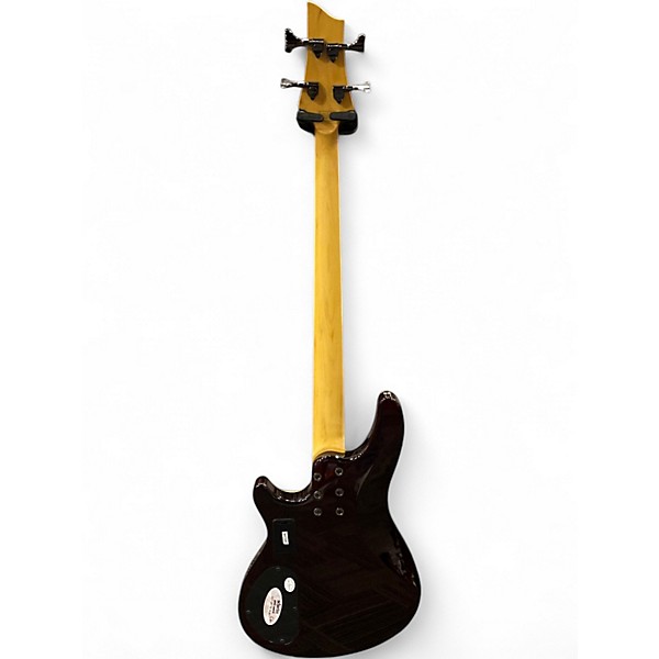 Used Schecter Guitar Research Omen Extreme 4 String Amber Electric Bass Guitar