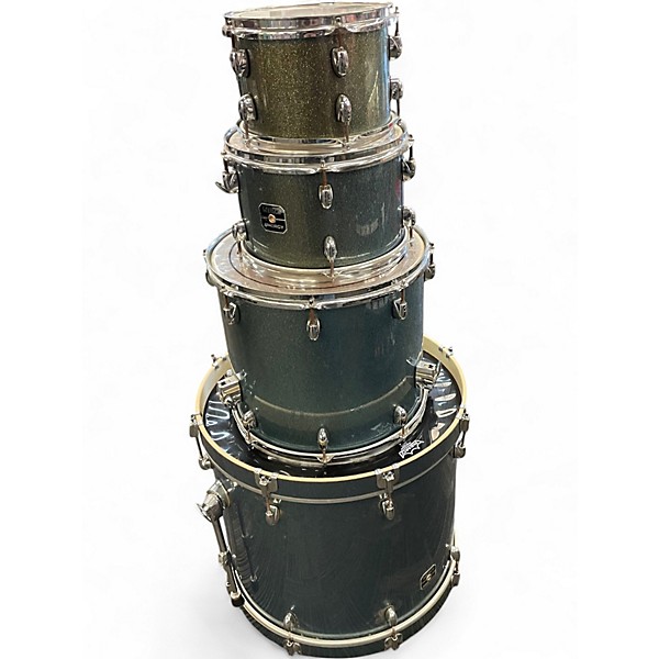 Used Gretsch Drums 4 Piece Energy Blue Drum Kit