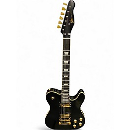 Used Bad Cat Instruments JIA LESCASTER Black Solid Body Electric Guitar