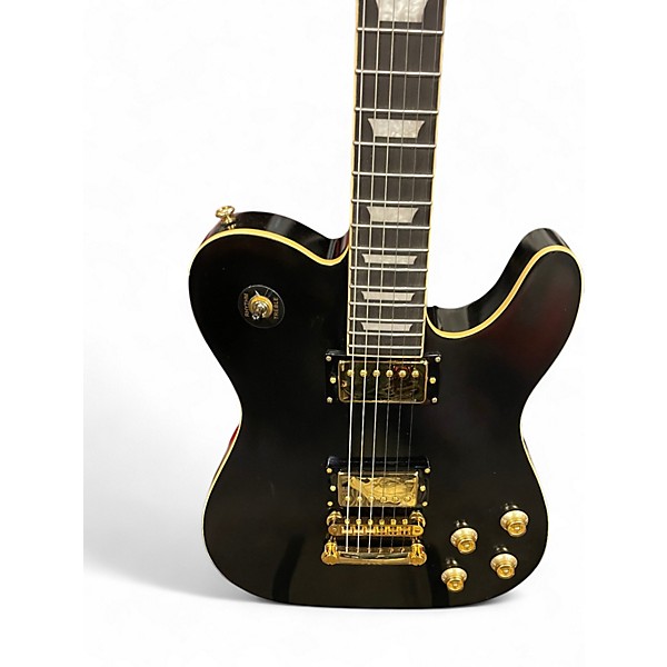 Used Bad Cat Instruments JIA LESCASTER Black Solid Body Electric Guitar