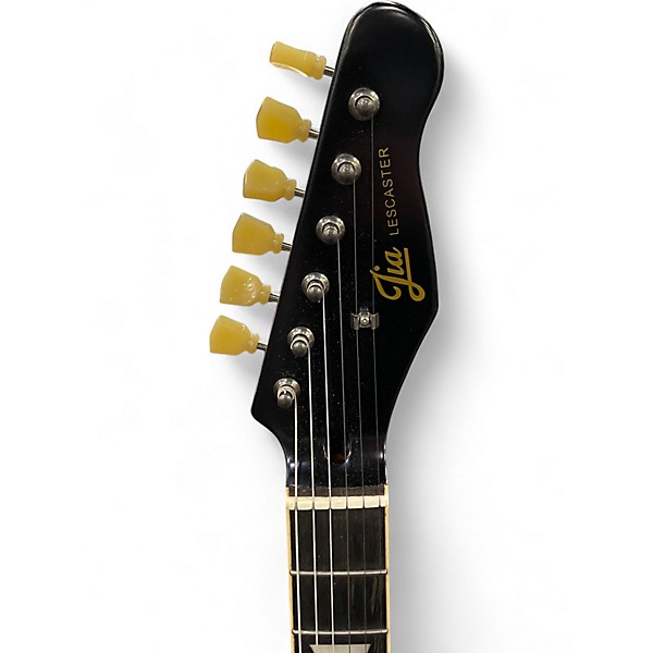 Used Bad Cat Instruments JIA LESCASTER Black Solid Body Electric Guitar