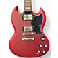 Used 2017 Epiphone SG Standard Worn Cherry Solid Body Electric Guitar