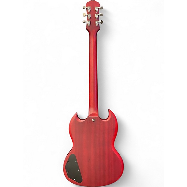 Used 2017 Epiphone SG Standard Worn Cherry Solid Body Electric Guitar