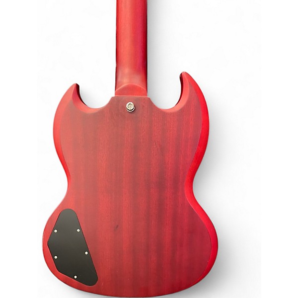 Used 2017 Epiphone SG Standard Worn Cherry Solid Body Electric Guitar