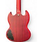 Used 2017 Epiphone SG Standard Worn Cherry Solid Body Electric Guitar