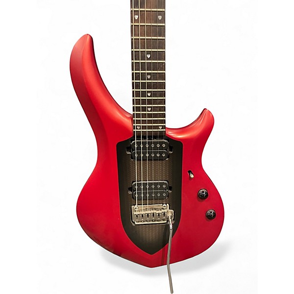 Used Sterling by Music Man MAJ100 Red Solid Body Electric Guitar