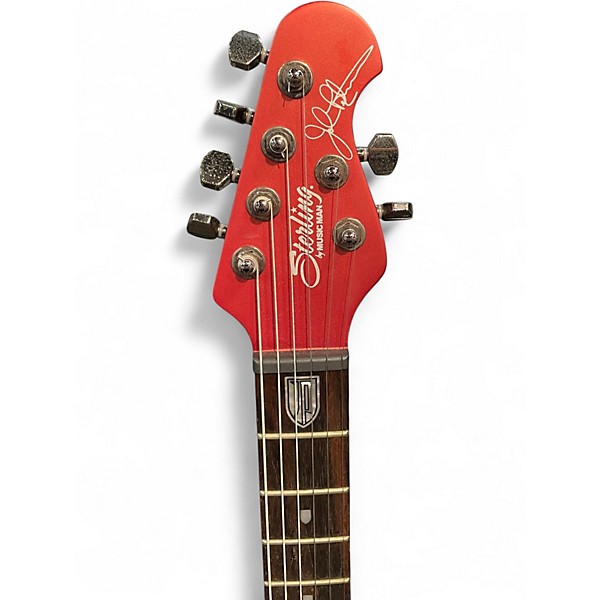 Used Sterling by Music Man MAJ100 Red Solid Body Electric Guitar