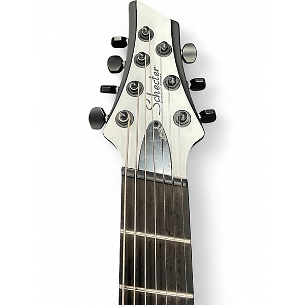 Used Schecter Guitar Research C7 ROB SCALLON MULTISCALE Arctic White Solid Body Electric Guitar